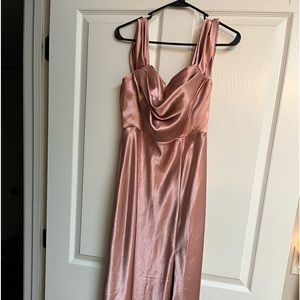 Birdie Gray MIA Convertible dress in Satin Dessert Rose. Wore once. Medium